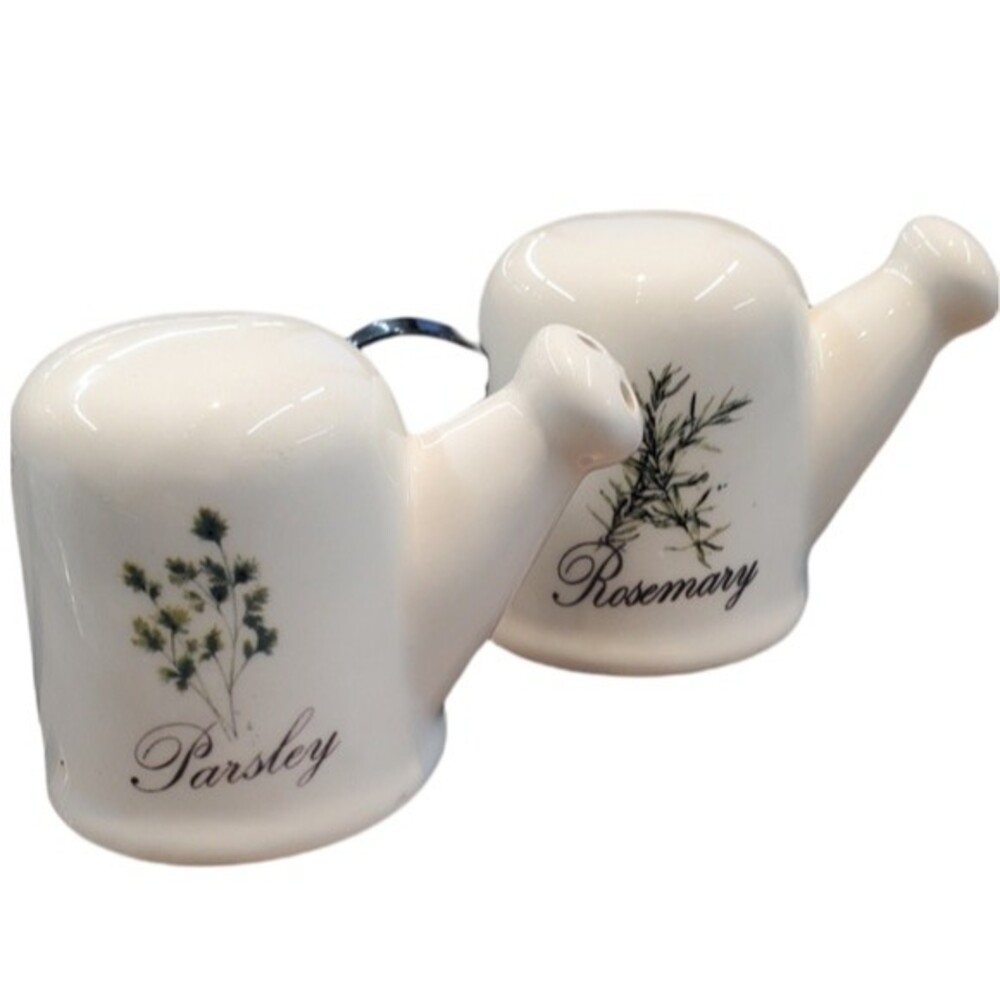 Rosemary and Parsley Watering Can Salt & Pepper Shakers
